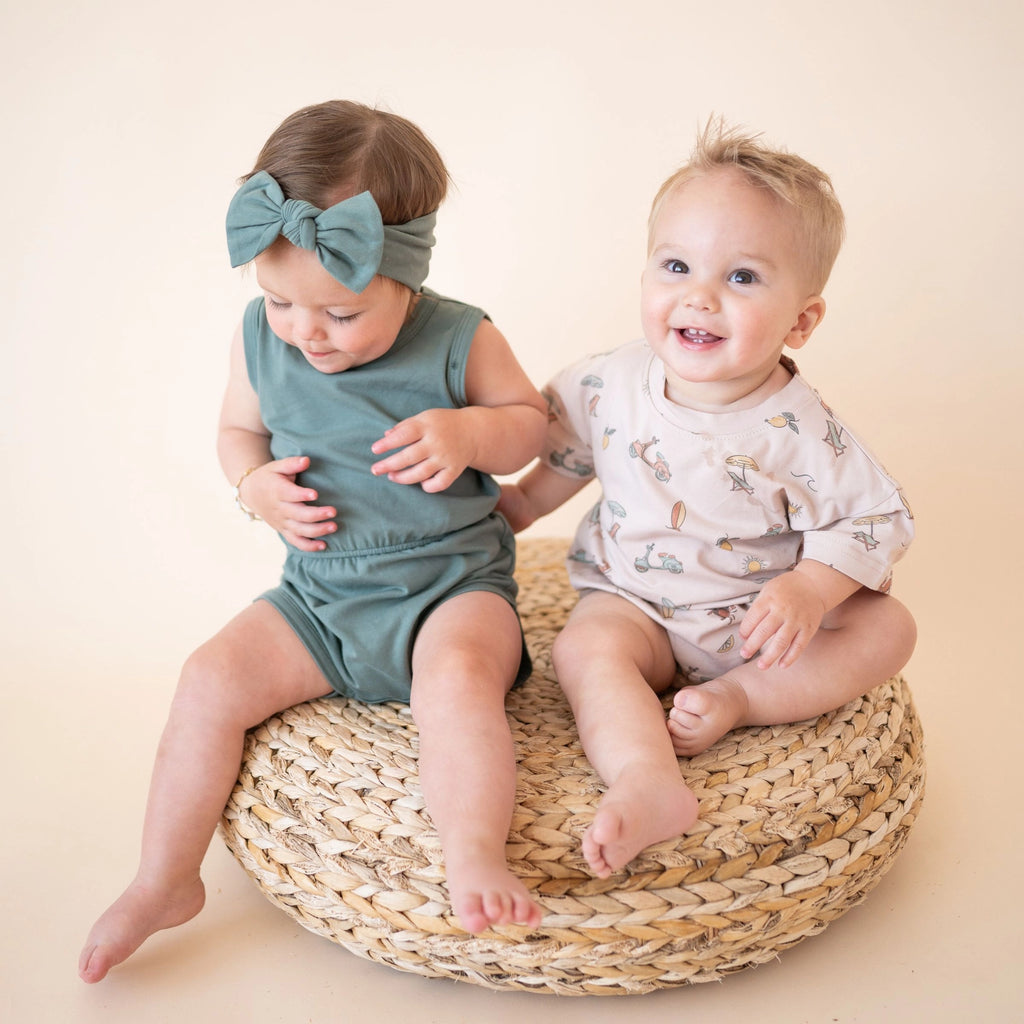 Organic Cotton Bubble Romper – Summer Vibes