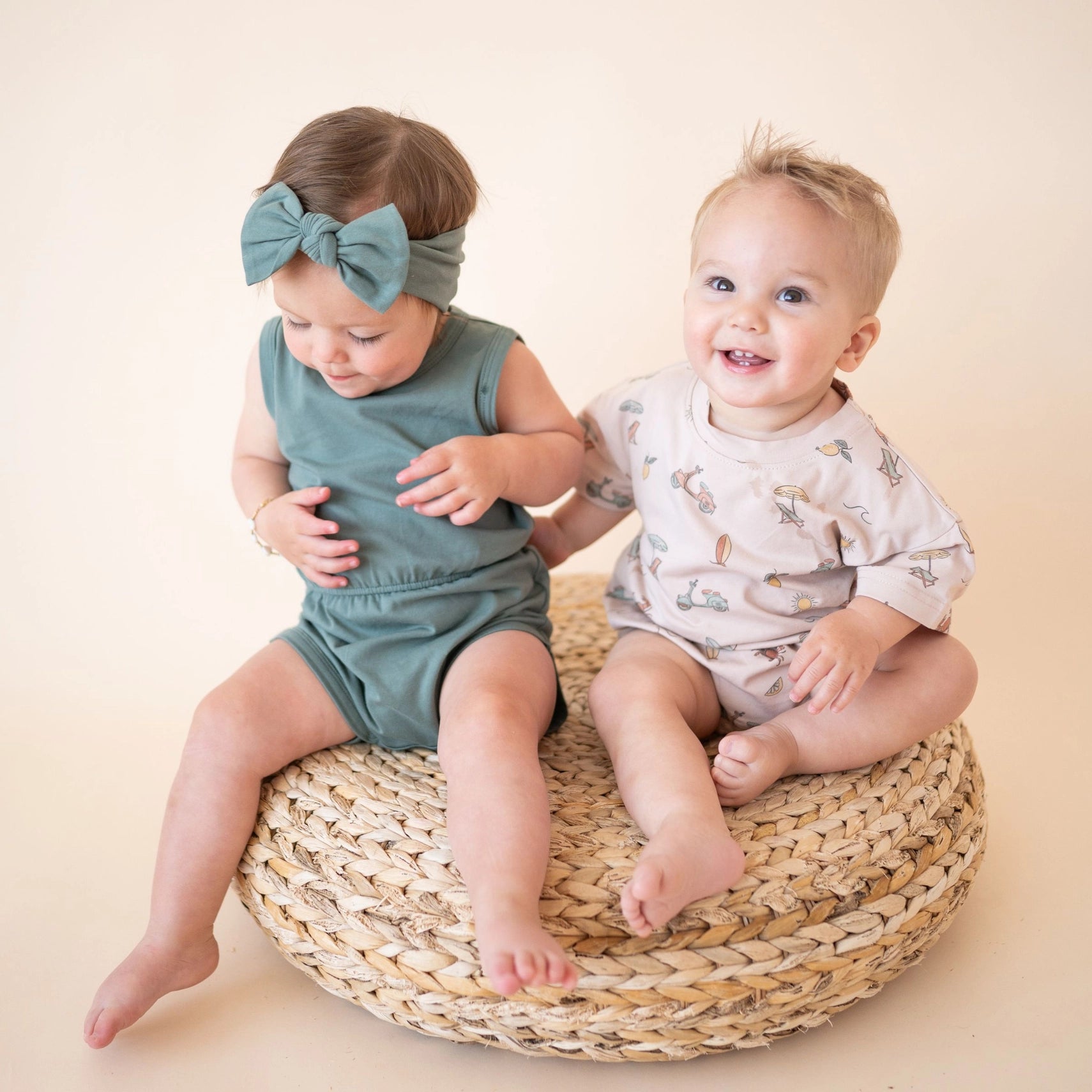 Organic Cotton Bubble Romper – Summer Vibes