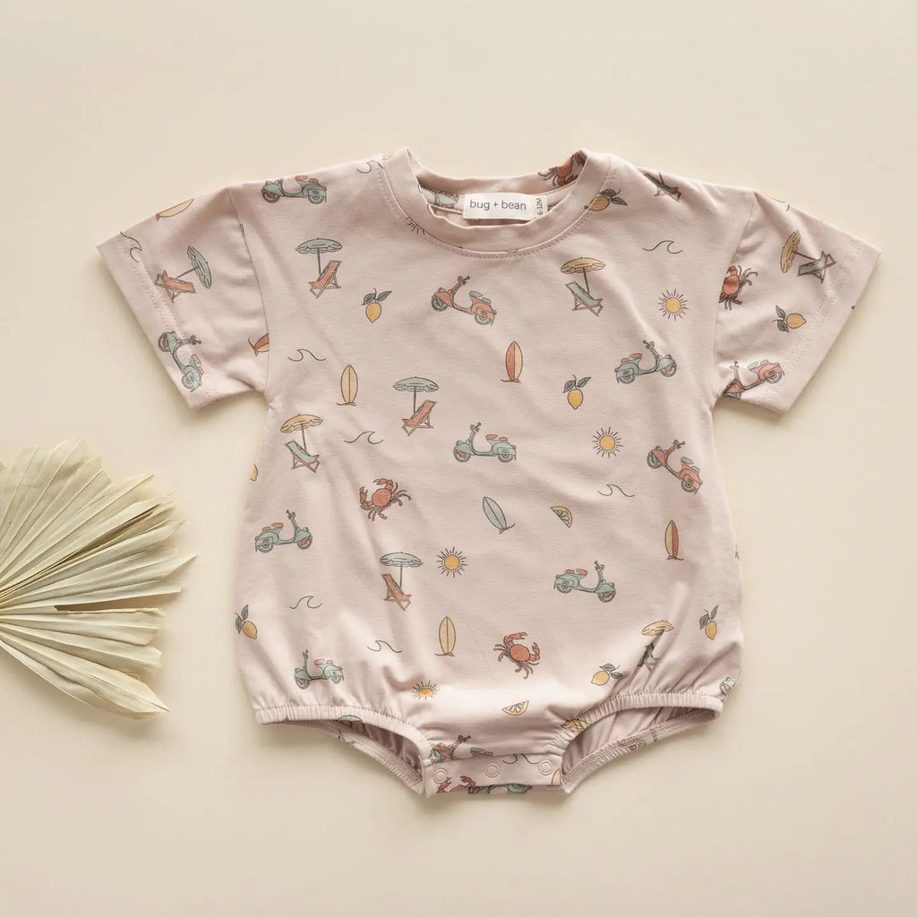 Organic Cotton Bubble Romper – Summer Vibes