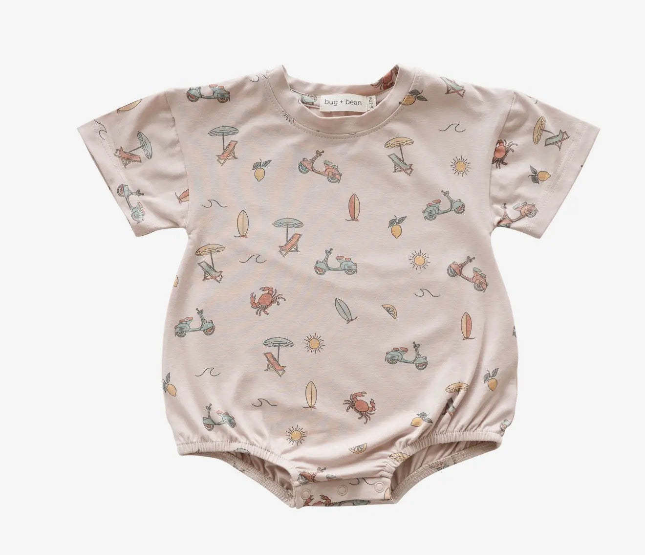 Organic Cotton Bubble Romper – Summer Vibes
